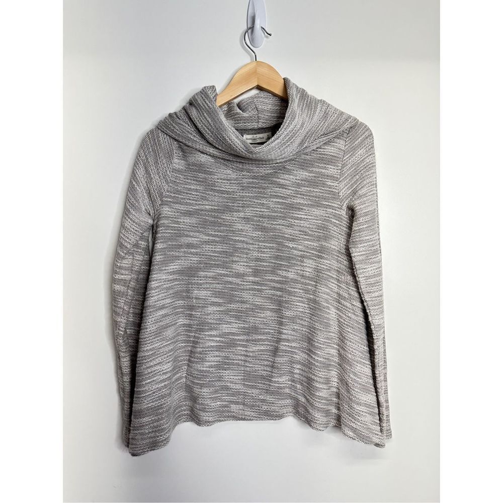 Abercrombie & Fitch Cowl Neck Sweater Womens Medium Gray